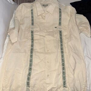Texas Standard Cream and Green Men's Shirt